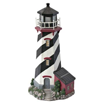 Solar Powered Lighthouse Lamps